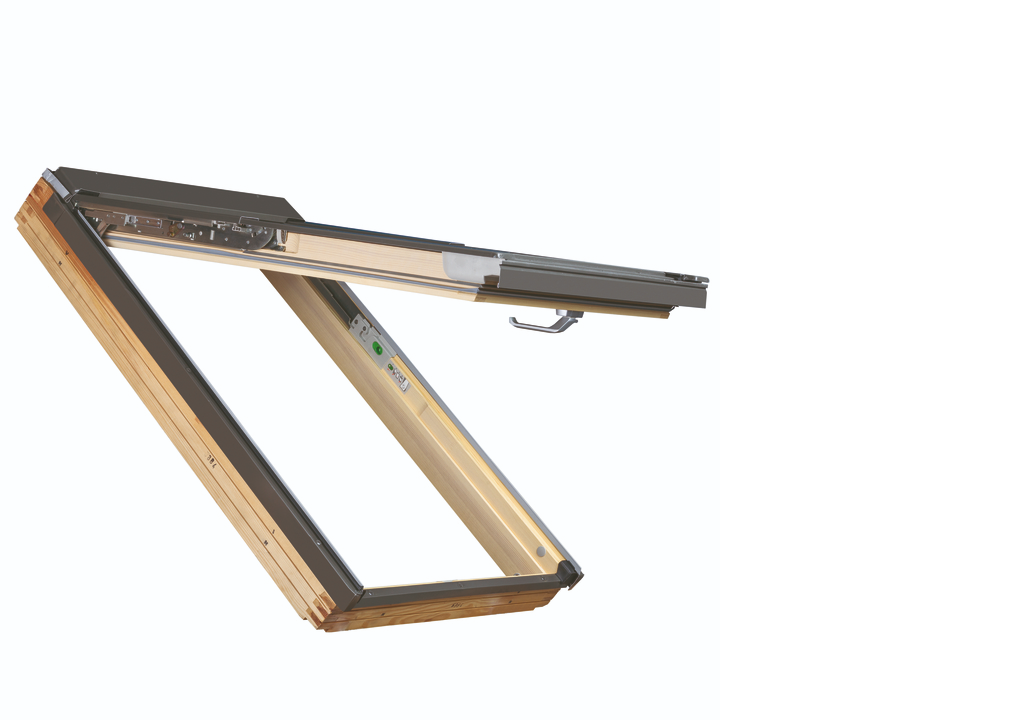 çatı aydınlatması çift açılımlı pivot çatı pencereleri